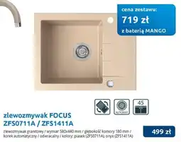 Tres zlewozmywak FOCUS oferta