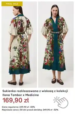 Medicine Sukienka rozkloszowana z wiskozą z kolekcji Ilona Tambor x Medicine oferta