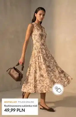 Sinsay Rozkloszowana sukienka midi oferta