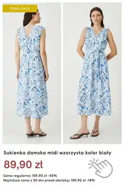 Medicine Sukienka damska midi wzorzysta kolor biały oferta