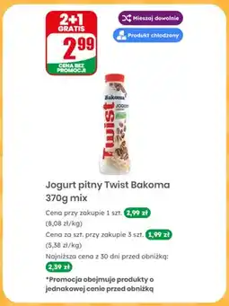 Dino Jogurt pitny Twist Bakoma mix oferta