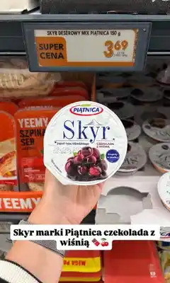 Biedronka Skyr Piątnica czekolada z wiśnią oferta