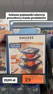 Biedronka Szklane pojemniki na żywność Smukee Home oferta