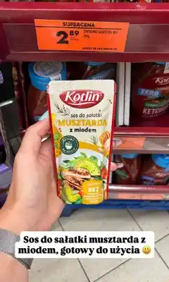 Biedronka Sos do sałatki Kotlin musztarda z miodem oferta