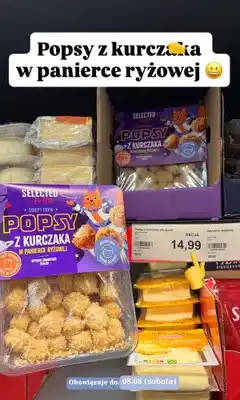 ALDI Popsy z kurczaka w panierce ryżowej Selected For You oferta