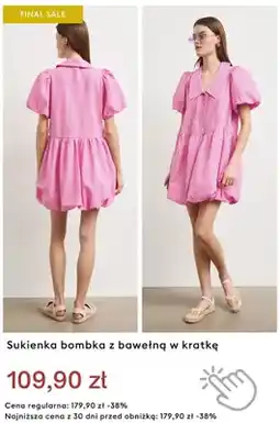 Medicine Sukienka bombka z bawełną w kratkę oferta