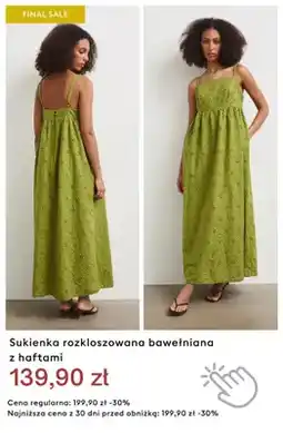 Medicine Sukienka rozkloszowana bawełniana z haftami oferta