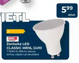 Mrówka Żarówka LED CLASSIC MR16 GU10 Emos barwa zimna oferta