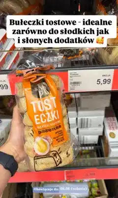 ALDI Bułeczki tostowe pszenne Dan Cake Tosteczki oferta