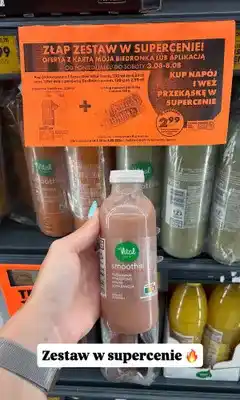 Biedronka Smoothie truskawka winogrono banan pomarańcza Vital Fresh oferta