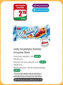 Dino Lody na patyku Twister Frrreeze oferta