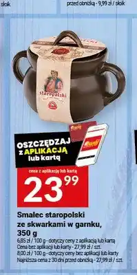 Twój Market Smalec staropolski ze skwarkami w garnku oferta