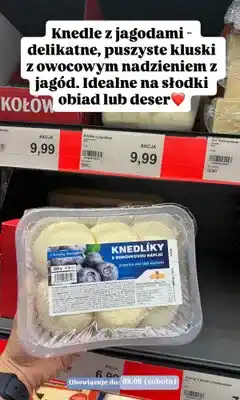 ALDI Knedle z jagodami Svoboda oferta