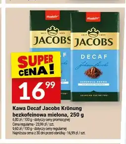 Twój Market Kawa mielona bezkofeinowa Jacobs Krönung Decaf oferta