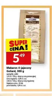 Twój Market Makaron 4-jajeczny Goliard nitki oferta