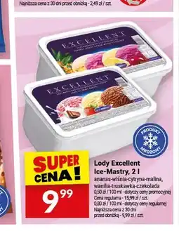Twój Market Lody Excellent Ice-Mastry ananas-wiśnia-cytryna-malina oferta