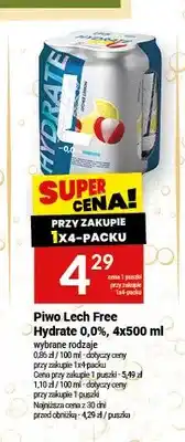 Twój Market Piwo bezalkoholowe Lech Free Hydrate 4-pak oferta