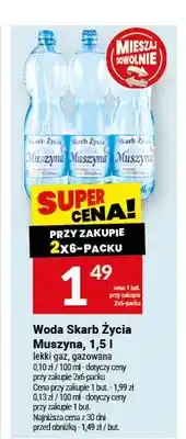 Twój Market Woda lekko gazowana Skarb Życia Muszyna oferta