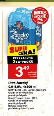 Twój Market Piwo bezalkoholowe Žatecký Svetly Lezak 4-pak oferta