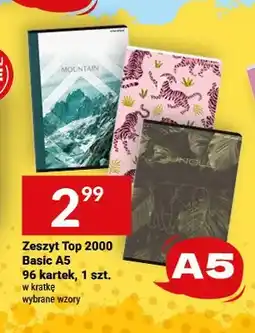 Twój Market Zeszyt Top 2000 Basic A5 96 kartek oferta