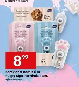 Twój Market Korektor w taśmie 6 m Puppy Sign Interdruk oferta