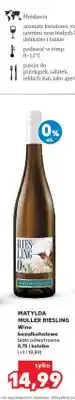 Kaufland Wino bezalkoholowe białe półwytrawne Matylda Müller Riesling oferta