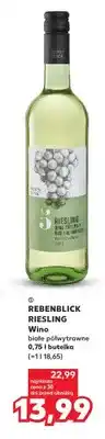 Kaufland Wino białe półwytrawne Rebenblick Riesling oferta