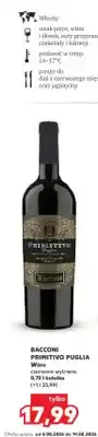 Kaufland Wino czerwone wytrawne Bacconi Primitivo Puglia oferta