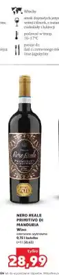 Kaufland Wino czerwone wytrawne Nero Reale Primitivo di Manduria oferta