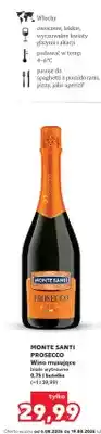Kaufland Wino musujące Monte Santi Prosecco białe wytrawne oferta