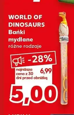 Kaufland Bańki mydlane World of Dinosaurs oferta