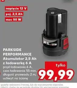 Kaufland Akumulator z ładowarką Parkside Performance 2,5Ah oferta