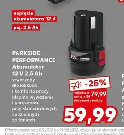 Kaufland Akumulator Parkside Performance 12V 2,5Ah oferta