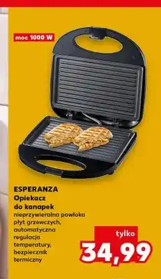 Kaufland Opiekacz do kanapek Esperanza oferta