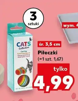 Kaufland Piłeczki dla kota Cats Collection 3-pak oferta