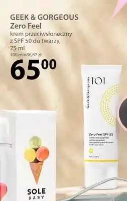 Hebe Krem przeciwsłoneczny Zero Feel Geek & Gorgeous SPF 50 oferta