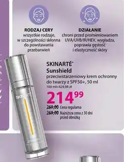 Hebe Krem ochronny do twarzy Skinarté Sunshield przeciwstarzeniowy SPF50+ oferta