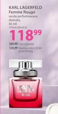 Hebe Woda perfumowana damska KARL LAGERFELD Femme Rouge oferta