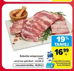 Carrefour Żeberka wieprzowe płaty oferta
