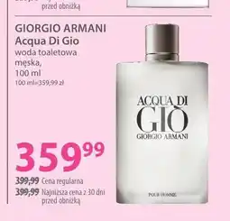 Hebe Woda toaletowa męska Giorgio Armani Acqua Di Gio oferta