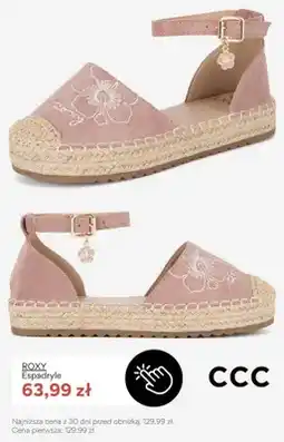 CCC Espadryle damskie Roxy oferta