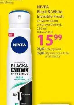 Hebe Antyperspirant w sprayu damski Nivea Black & White Invisible Fresh oferta