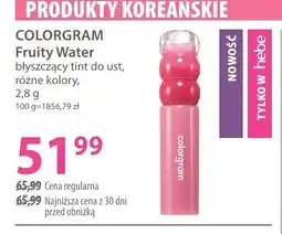 Hebe Błyszczący tint do ust Colorgram Fruity Water oferta