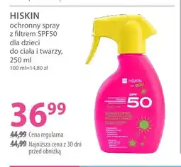 Hebe Ochronny spray z filtrem SPF50 dla dzieci do ciała i twarzy Hiskin oferta
