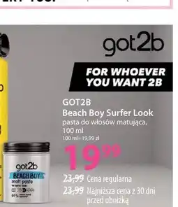 Hebe Pasta do włosów Got2b Beach Boy Surfer Look oferta