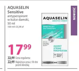 Hebe Antyperspirant w kulce damski Aquaselin Sensitive oferta