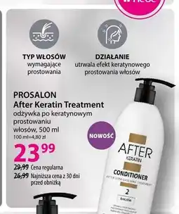 Hebe Odżywka do włosów Prosalon After Keratin Treatment oferta