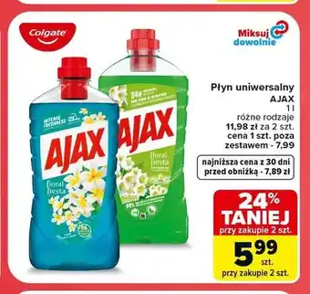 Carrefour Płyn uniwersalny Ajax Floral Fiesta czerwony oferta