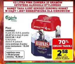 Carrefour Piwo Harnaś Jasne Pełne 4-pak oferta