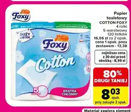Carrefour Papier toaletowy Foxy Cotton 4-pak oferta
